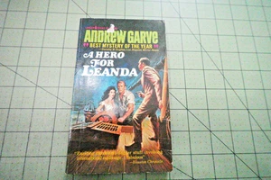 A HERO FOR LEANDA BY ANDREW GARVE 1965 VINTAGE LANCER BKS ESPIONAGE ADVENTURE - Picture 1 of 4