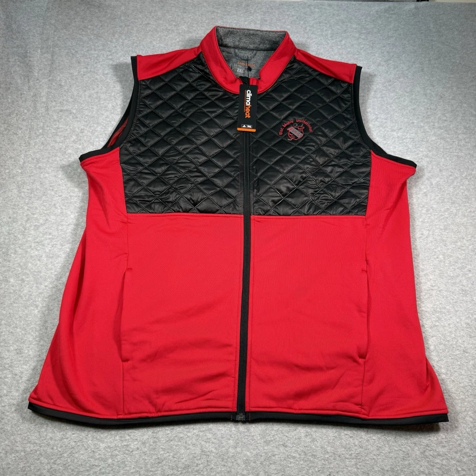 Adidas Climaheat Vest 2XL BLCC 61st Mens Invitational Blue Lakes CC Logo NWT - Image 1 of 4