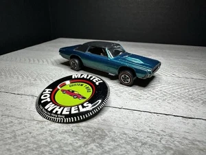 Vintage 1967 Hot Wheels Redline Custom T-Bird Aqua Red Line. - Picture 1 of 14