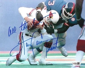 Autogramm HARRY CARSON "HOF 06" New York Giants 8x10 Foto mit JSA COA - Bild 1 von 1