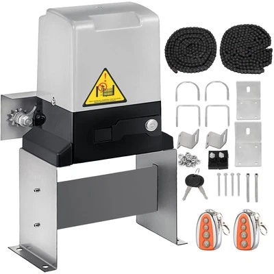 Abridor de puerta corredera 1400 lb operador de puerta eléctrico motor automático con 2 controles remotos Foto 1 de 4
