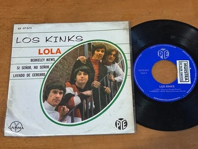 THE KINKS Lola +3 1970 MEXICO 7" PROMO EP Psych Mod - Image 1 of 4