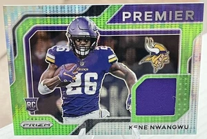 Kene Nwangwu 2021 Prizm Premier Jerseys RC #PJ-24 Neon Green Pulsar - Bild 1 von 2