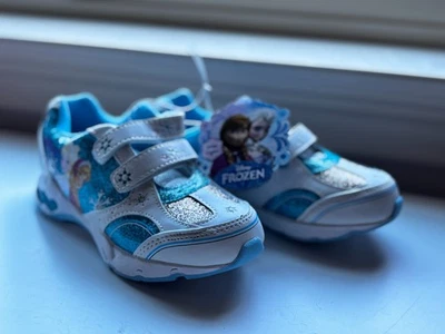 New Disney's Frozen Anna and Elsa Toddler Girls' Light-Up Shoes size 8 - Image 1 of 4