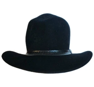 Harvrige 100% Feather Felt Wool Mens Black Hat Size Large - Picture 1 of 9