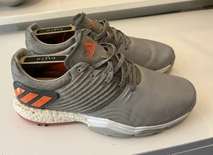 ADIDAS Adipower 4ORGED SPIKELESS Golf Shoes MENS Grey Orange UK 9 - Picture 1 of 7