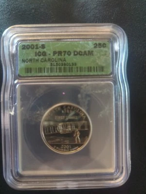 2001 S Icg Pr70 Dcam North Carolina State Quarter - Image 1 of 2