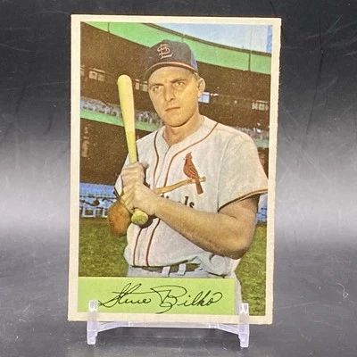 1954 Bowman #206 Steve Bilko St. Louis Cardinals Vintage Baseball Trading Card - Image 1 of 2