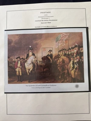 US Scott 1686-1689, Bicentennial Souvenir Sheet Collection, Mint, 4 sheets, - Image 1 of 4