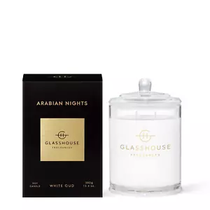 Arabian Nights White Oud 380g Scented Soy Candle Handmade Glasshouse Fragrances - Picture 1 of 3