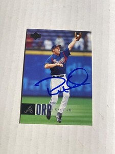 Atlanta Braves PETE ORR Signed Card