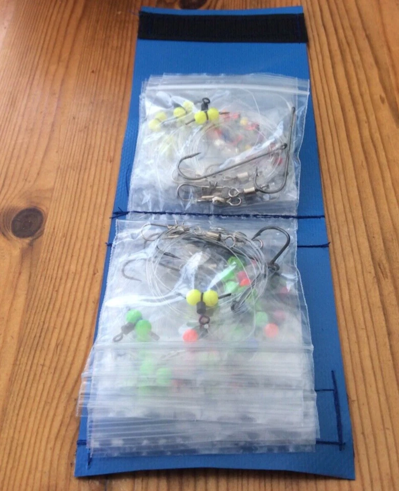 SEA RIG WALLET WITH 10 MIXED SEA RIGS HAND TIED - Image 1 of 1