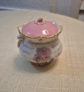 The Hadley Collection Music Box Precious Daughter Heirloom Always In My Heart - Picture 1 of 10