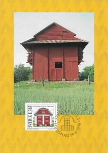 Parish Warehouse In Småland Architecture House Stamp Sweden FDC Card 1996 - Picture 1 of 1