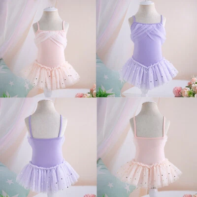 Дети девочек Dancewear балерина платья без рукавов юбка балетной комбинезон балет - Изображение 1 из 4