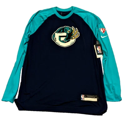 Nike Memphis Grizzlies Team Issued NBA 75 Pregame Shirt Mens Large DA8550-419 - Image 1 of 4