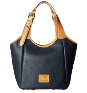 Dooney & Bourke Ladies Patterson Pebbled Leather Penelope Tote Midnight Blue - Picture 1 of 5