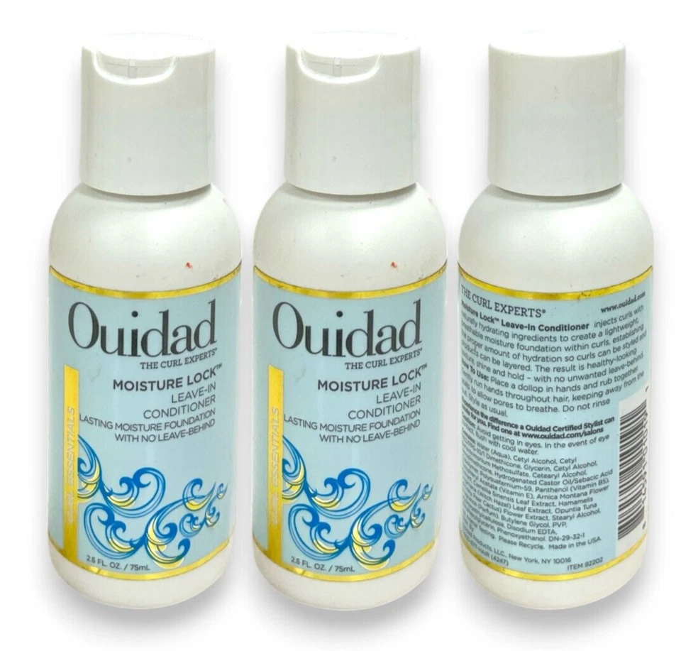 Acondicionador sin enjuague Ouidad Moisture Lock (2,5 fl. oz/75 ml) lote de 3 como se ve Foto 1 de 1