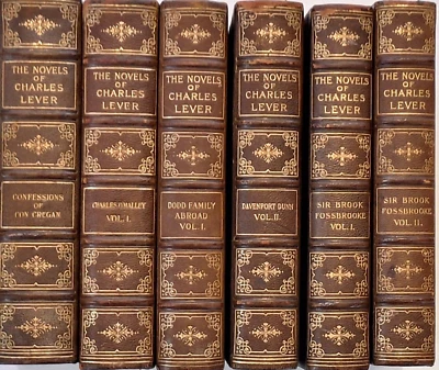 Novels of Charles Lever, Set of 6,  Copyright edition 1898 -  Engravings — 第 1/4 张图片