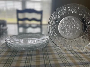 Princess House Fantasia Crystal Luncheon Salad Dessert Plates 8" VTG Set of 4 - Picture 1 of 4