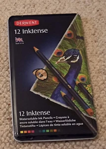Derwent Inktense Water Soluble Ink pencils (set of 12) - Brand New Sealed - Picture 1 of 2
