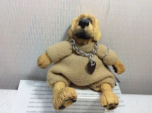 HOUND DOGZ GOLDIE New with tag Golden Retriever Dog by Kathleen Kelly Bean Bag - Picture 1 of 4