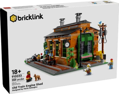 LEGO Bricklink Series 1: Old Train Engine Shed (910033) - Brand New (See Pics) - Image 1 of 4