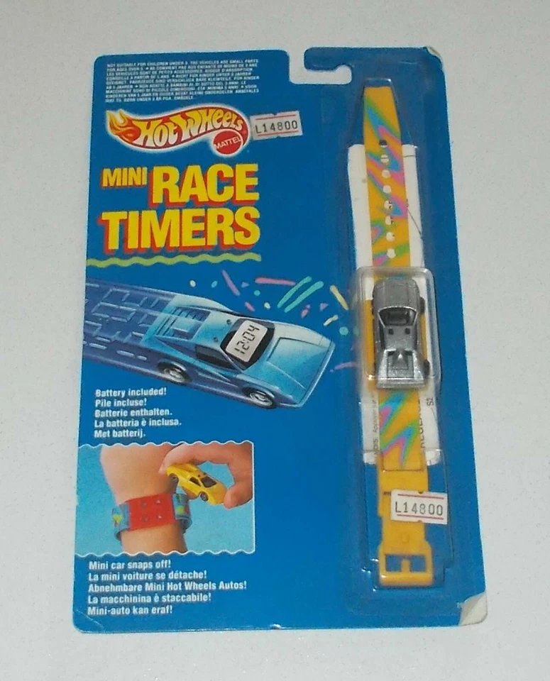 Hot Wheels MINI RACE TIMERS Orologio watch - NUOVO Mattel 1990 auto grigia 2 - Immagine 1 di 1