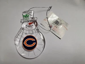 NFL Acrylic Snowman Ornament Chicago Bears 4.5" - Picture 1 of 1
