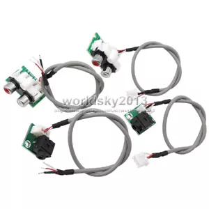 1x RCA/3,5 mm zócalo de interfaz placa de audio 3P cable de entrada escudo de doble canal - Imagen 1 de 10