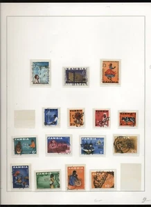 Zambie 1964/1975 Petite Collection D'Occasion Du Epoque Sur Feuilles D'Album - Bild 1 von 8