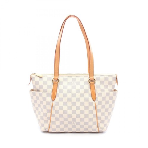 LOUIS VUITTON（LV） Borsa tote Louis Vuitton Totally PM N51261 Damier tela azzurra bianca usata donna LV