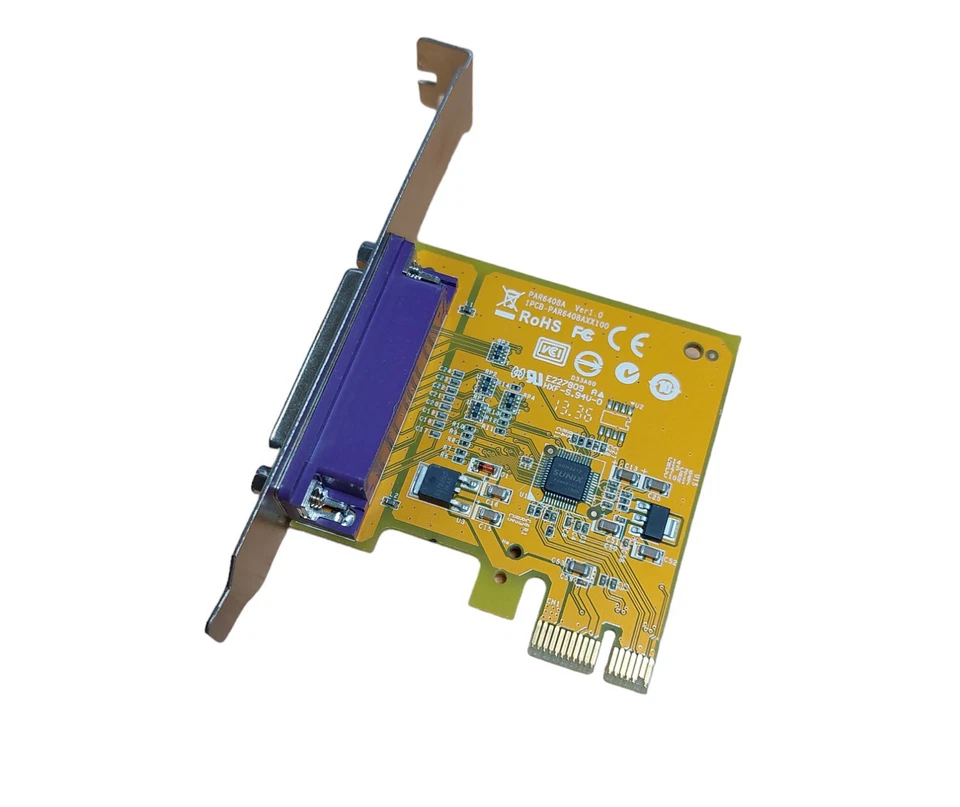 Sunix Parallel Card PCI Express x1  PAR6408A Voll Profile - Bild 1 von 2