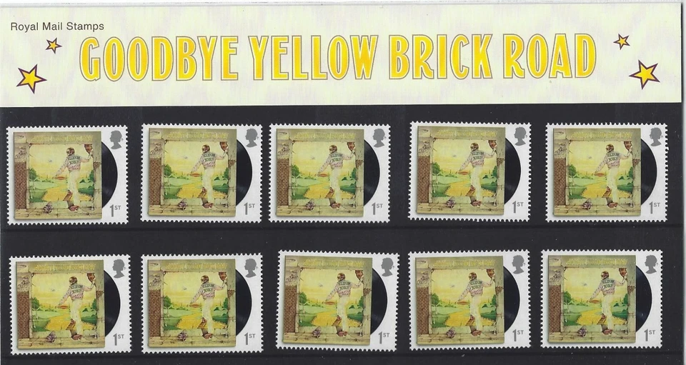 Gran Bretaña 2019 paquete de personajes de Elton John Goodbye Yellow Brick Road Foto 1 de 1