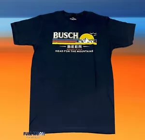 Neu Busch Bierkopf für die Berge klassisches Logo Herren Vintage T-Shirt - Bild 1 von 2