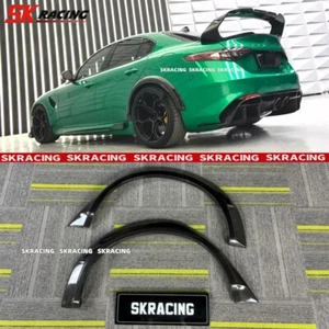 For Alfa Romeo Giulia 2017-2024 Carbon Fiber Fender Flare Wheel Arch Cover Kit - Picture 1 of 17