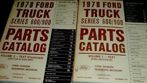 1978 Ford LNT900 LT800 LT880 LT900 LTS800 Truck Parts Catalog Manual Set xz - Foto 1 di 1