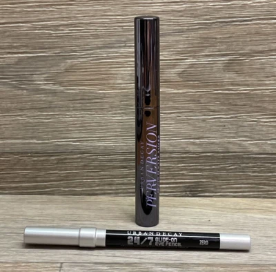 URBAN DECAY 24/7 Glide-On Eye Pencil  Zero (BLACK) & Perversion Mascara x2MINI'S - Image 1 of 3