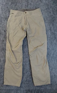 Kuhl Pants Mens 34x32 Tan Kuhldry Comfort Articulated Knee Hiking Outdoor - Picture 1 of 13