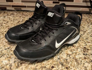 Nike Land Shark Football Cleats Black \ Size 10 \ 318732-011 \ Discontinued 2009 - Picture 1 of 8