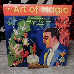 RARE 2019 The Art of Magic Wall Callendar – Vintage Magician Posters – 12" x 12" - Picture 1 of 11