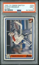 1990 7th Inning Sketch #222 Martin Brodeur RC QMJHL PSA 9 Mint NJ Devils HOF