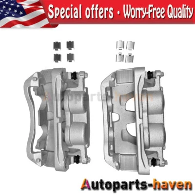 2x Front Side Brake Caliper with Bracket for Ford E-150 E-250 E-350 Super Duty - Изображение 1 из 4