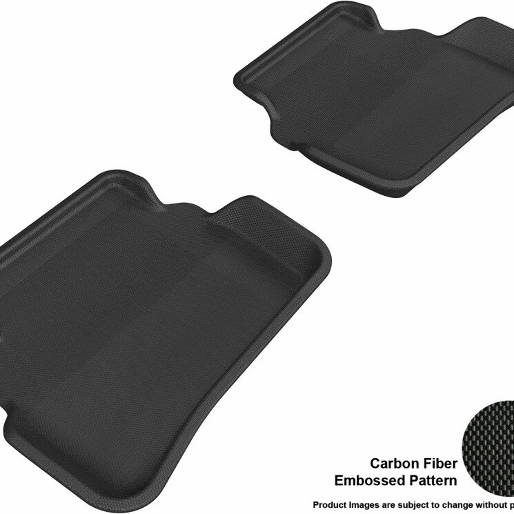 3D MAXpider Negro 2ª Fila 2 Alfombrillas para Mercedes-Benz Clase C Foto 1 de 4