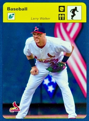 2005 Leaf Larry Walker Sportscasters 35 Yellow Running Ball /35 #26 Cardinals - Image 1 of 2