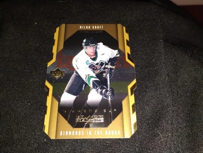 1999-00 Black Diamond Diamonds in the Rough Final Cut /50 Milan Kraft Rookie RC - Image 1 of 2