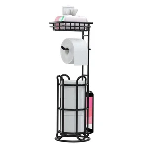 [Upgrade] Holder Stand with Shelf Tissue Holders for Bathroom Standing Bath T... - Picture 1 of 7
