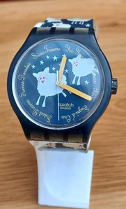 Swatch Watch GN150 BLACK SHEEP 2001 New Batt, Fully Working see video - Picture 1 of 17