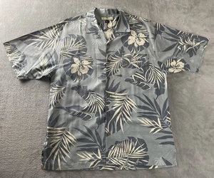 Tommy Bahama Herren 100 % Seide Hawaii Stil Hemd Größe Large Blumenmuster Camp Aloha - Bild 1 von 12
