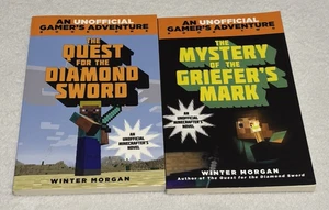 Libros de aventuras para jugadores de Minecraft de Winter Morgan || lote de 2 - Imagen 1 de 2